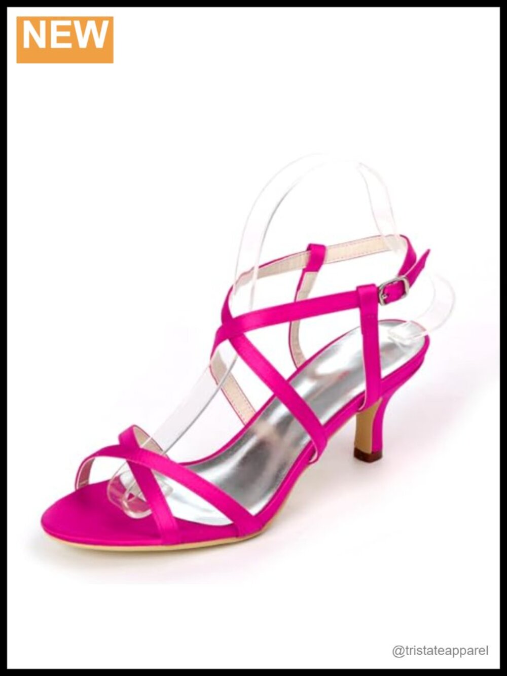 Women's Satin Open Toe Ankle Strap Low Heel Sandals for Wedding Prom Evening
